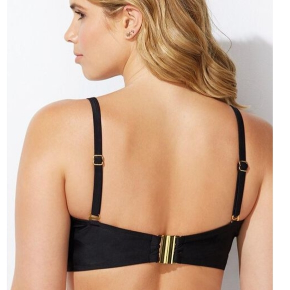 VALENTINE RUCHED BANDEAU BIKINI TOP - Picture 2 of 10